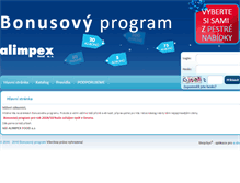 Tablet Screenshot of bonus.alimpex.cz